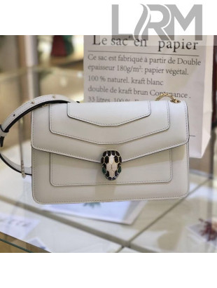 Bvlgari Serpenti Forever Small Shoulder Bag 22.5cm White 2021