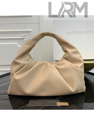 Bottega Veneta Large BV Jodie Leather Hobo Bag Nude 2020