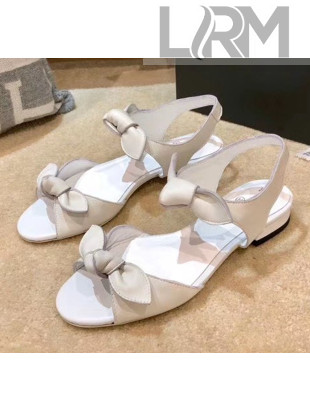 Chanel Lambskin Knot Sandals G35298 White 2020