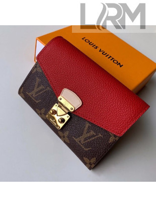 Louis Vuitton Pallas Compact Wallet M67478 Red