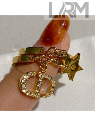 Dior CD Star Ring Gold 2021 110914