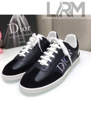 Dior Homme B01 Calfskin Suede Sneakers Black 2021 04