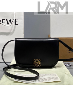 Loewe Goya Accordion/Mini Bag in Silk Calfskin Black 2021