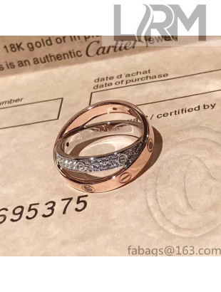 Cartier Love Ring CR1102 Rosy Gold/Silver 2022