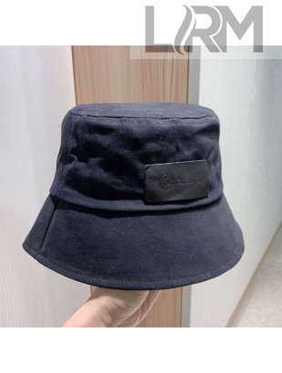 Chanel Canvas Logo Patch Bucket Hat Black 2021