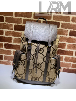 Gucci Jumbo GG Canvas Backpack 678829 Camel Brown 2022