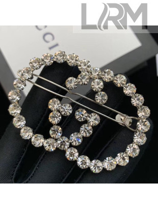 Gucci Crystal GG Hair Barrette 2019