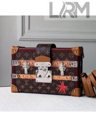 Louis Vuitton Petite Malle Trunk Bag in Star Monogram Canvas M40273 Brown/Burgundy 2021