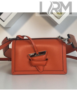 Loewe Barcelona Mini Bag in Box Calfskin Orange 2021