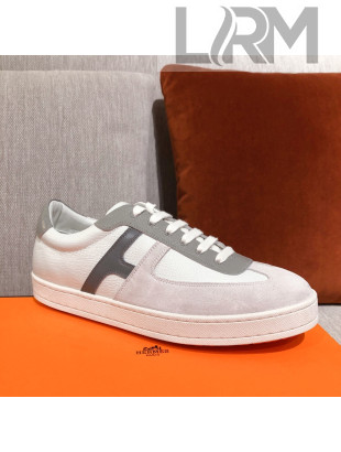 Hermes Boomerang Calfskin Sneakers White 2021 15 (For Women and Men)