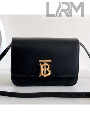 Burberry Small Leather TB Bag Black/Gold 2019