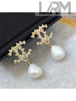 Chanel Pearl Short Earrings 2020