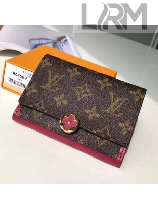 Louis Vuitton Flore Compact Wallet M64588 Fuchsia 2018