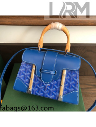 Goyard Saigon Structure PM/Mini Top Handle Bag Sky Blue 2021