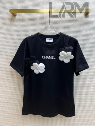 Chanel Cotton T-Shirt Black 2022 031249