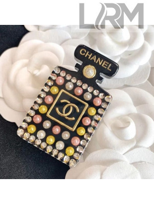 Chanel Stone Bottle Brooch A88429 Black/Multicolor 2020