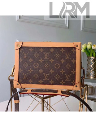 Louis Vuitton Soft Trunk Monogram Canvas Box Shoulder Bag M44660 2019