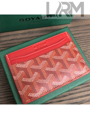 Goyard Card Holder Wallet Red 2021