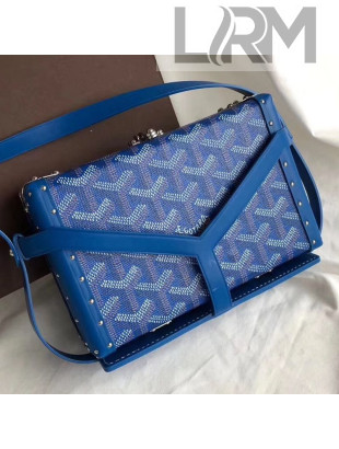 Goyard Minaudiere Mini Y Case Shoulder Bag Royal Blue