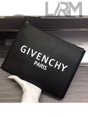 Givenchy Paris Leather Medium Pouch Black 15 2021