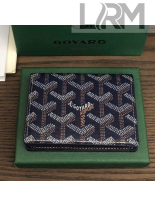 Goyard Business Card Holder Wallet Navy Blue 2021