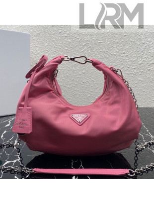 Prada Re-Edition 2006 Nylon Hobo Bag 1BH172 Pink 2020