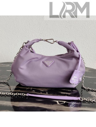 Prada Re-Edition 2006 Nylon Hobo Bag 1BH172 Light Purple 2020