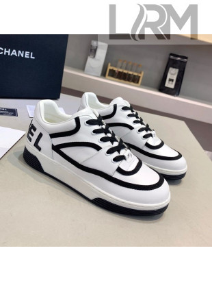 Chanel Sneakers in Patchwork Calfskin White/Black 2021