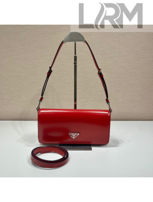 Prada Brushed Leather Prada Femme Bag 1BD323 Red 2022