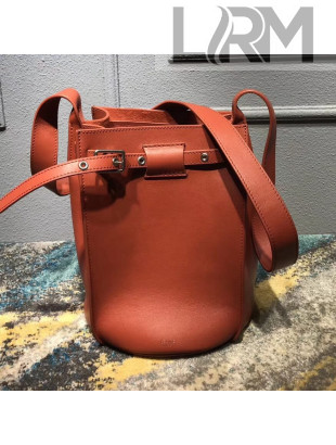 Celine Big Bag Bucket Bag With Long Strap in Smooth Calfskin Orange 2018