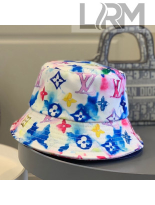 Louis Vuitton Monogram Watercolor Bucket Hat Multicolor 2021