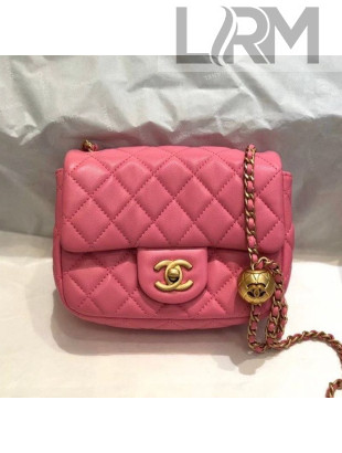 Chanel Lambskin & Gold-Tone Metal Flap Bag AS1786 Pink 2020 TOP