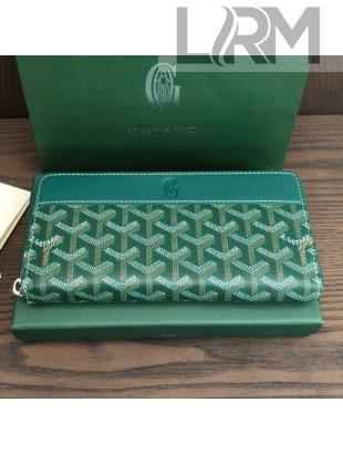 Goyard Matignon Zip Long Wallet GM Green 2021