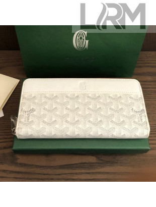 Goyard Matignon Zip Long Wallet GM White 2021