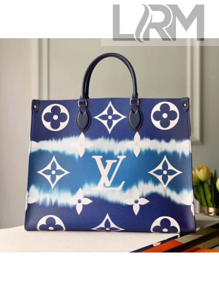 Louis Vuitton LV Escale Onthego Monogram Canvas Large Tote M45120 Blue 2020