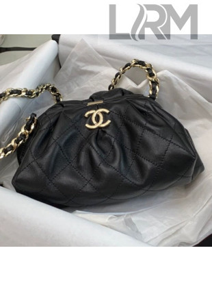 Chanel Supple Leather Clutch with Chain AS2493 Black 2021