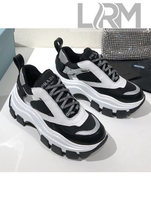 Prada Block Sneakers Black/Silver/White 2020