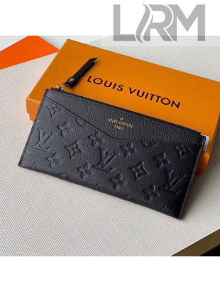 Louis Vuitton Pochette Mélanie BB Pouch in Black Monogram Leather M68712 2020