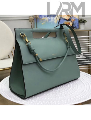 Givenchy Large Whip Top Handle Bag in Smooth Leather Green 2019