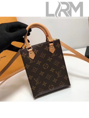 Louis Vuitton PETIT SAC PLAT  Bag In Monogram Canvas M69442 2020