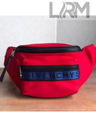 Givenchy Nylon Logo Band Belt Bag Red 2019