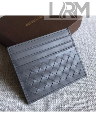 Bottega Veneta Woven Credit Card Case/Holder Grey 2021