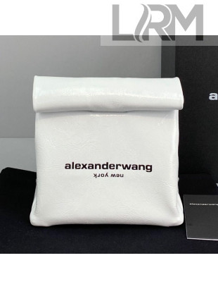 Alexander Wang Lambskin Lunch Bag Cluch White 2021