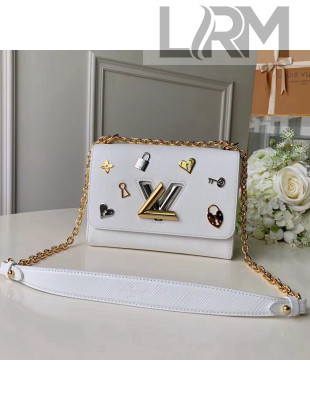 Louis Vuitton Epi Leather Love Lock Twist MM Bag M52890 White 2019