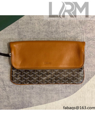 Goyard Folding Leather Clutch 020169 Brown 2021