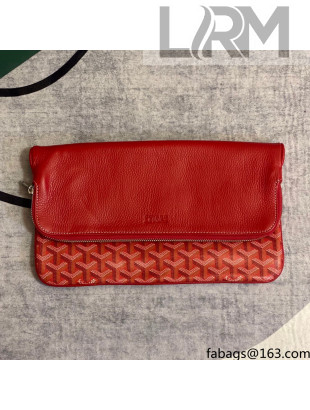 Goyard Folding Leather Clutch 020169 Red 2021