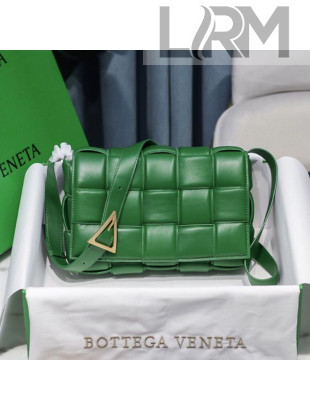 Bottega Veneta Padded Cassette Medium Crossbody Messenger Bag Racing Green 2020