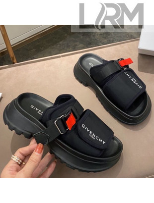 Givenchy Spectre Lettering Mules Sandals Black 07 2021