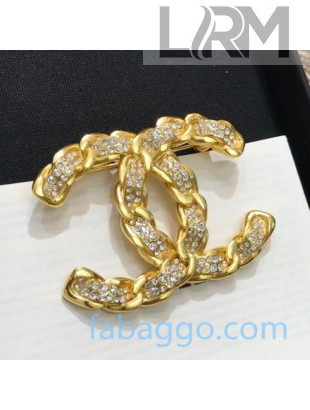 Chanel Crystal CC Brooch 25 2020