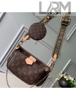 Louis Vuitton Multi-Pochette Accessoires Triple Monogram Canvas Shoulder Bag M44813 01 